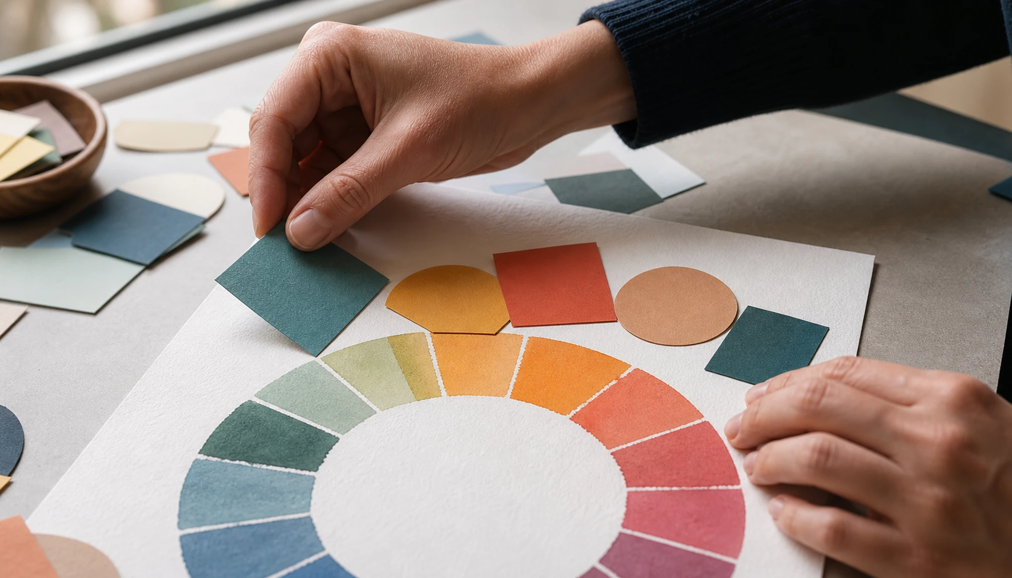 Photographie éditoriale liée à Choisir une palette de couleurs cohérente pour une illustration