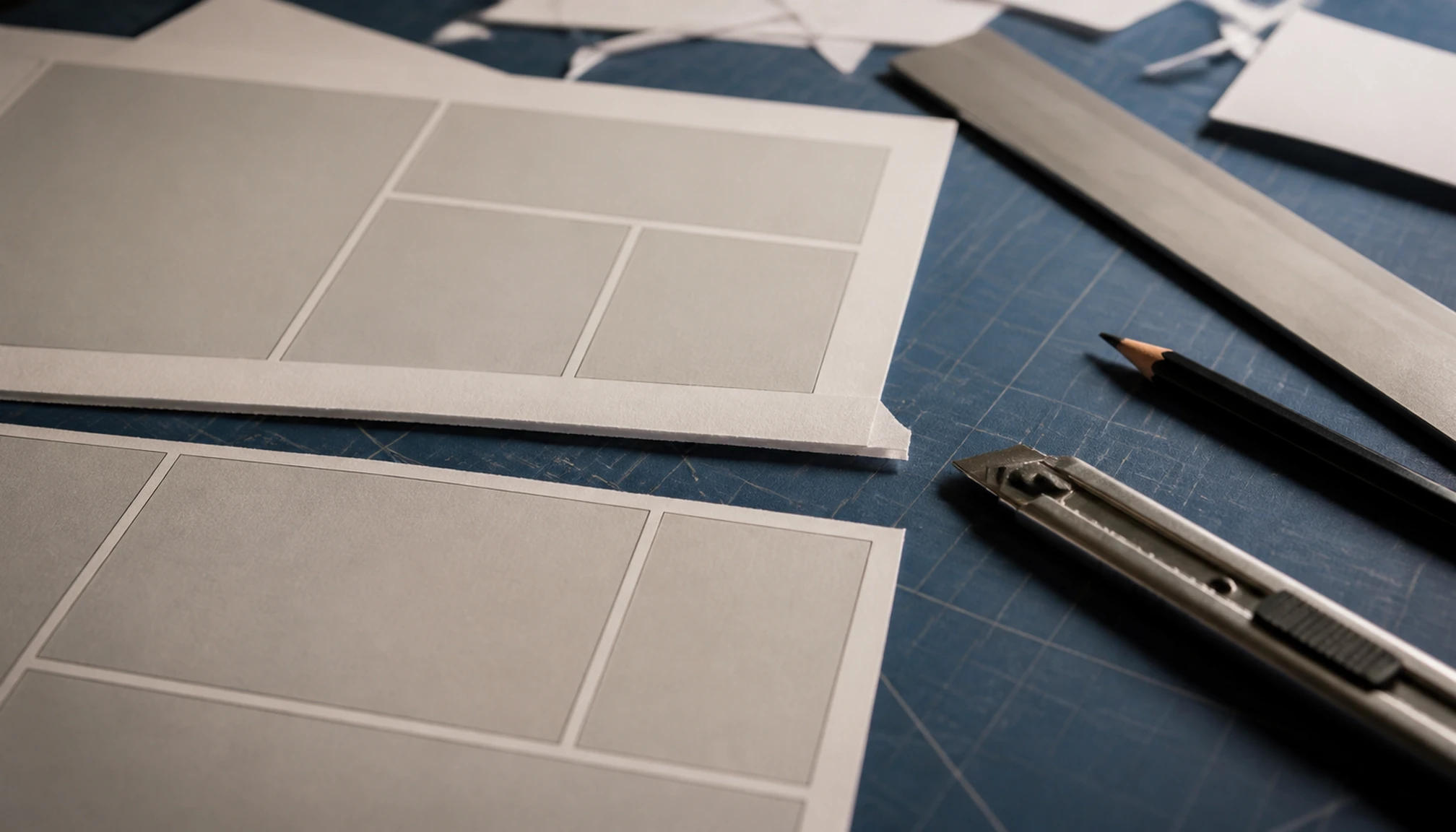 Photographie éditoriale liée à Découper une planche pour guider naturellement la lecture