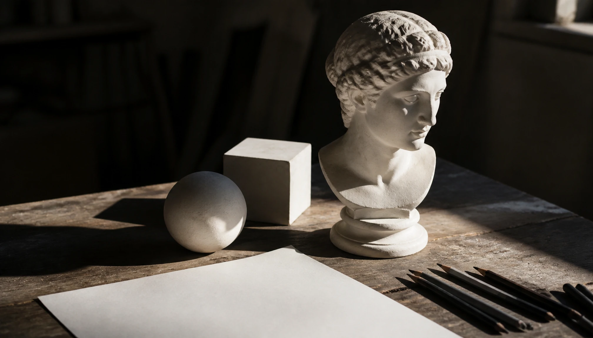 Photographie éditoriale liée à Dessiner les ombres et la lumière pour donner du volume